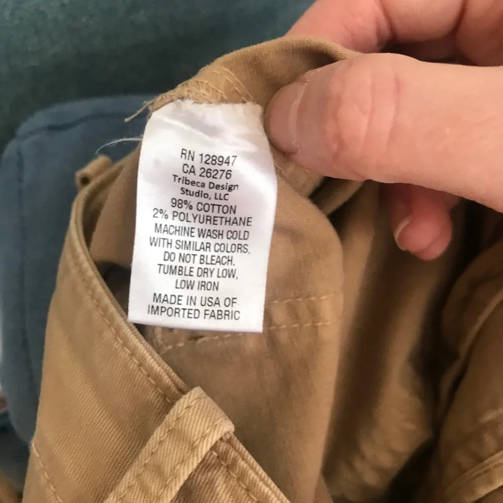 Nili Lotan French Military Cotton Twill Crop Pants Khaki Camel Size 2 - Picture 6 of 6